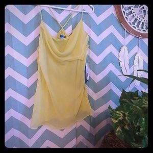 Vera Wang spaghetti strap blouse Sz L